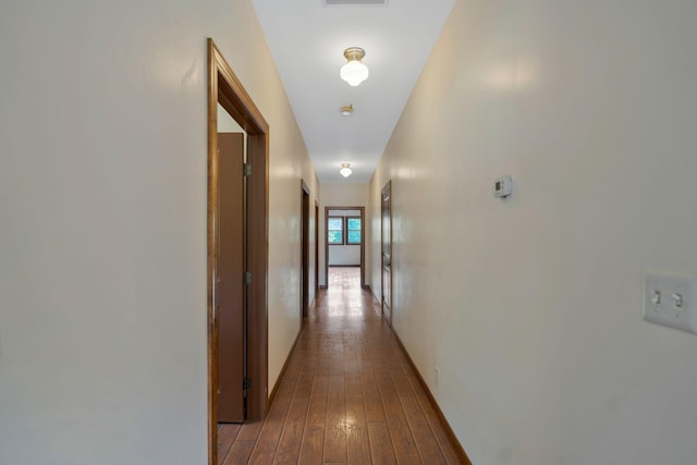 hallway featuring light hardwood / wood-style flooring