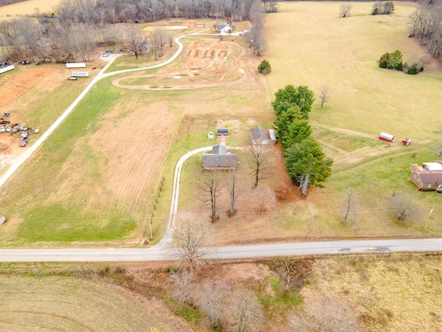 bird's eye view featuring a rural view