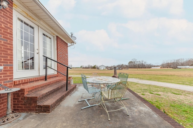 view of patio with french doors