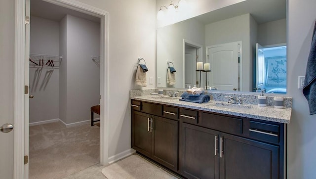 bathroom featuring vanity