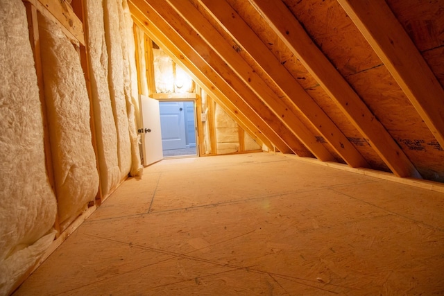 view of attic