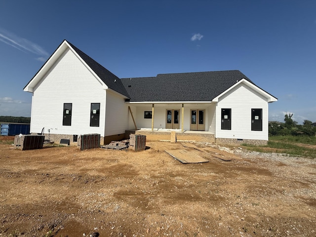 3944 Chapel Hill Rd, Clarksville, TN 37040 - rear view of house featuring crawl space