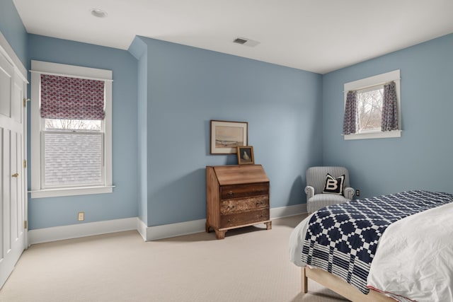 bedroom featuring carpet flooring