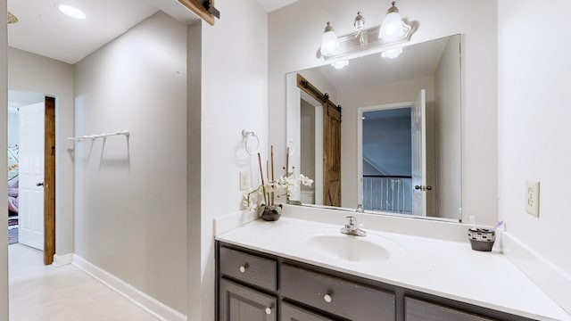 bathroom featuring vanity