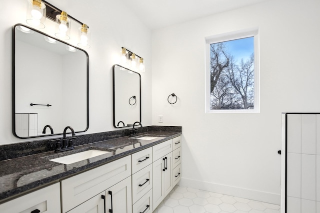 bathroom with vanity