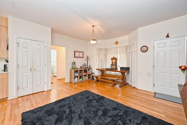 interior space featuring hardwood / wood-style flooring