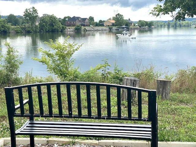 view of water feature