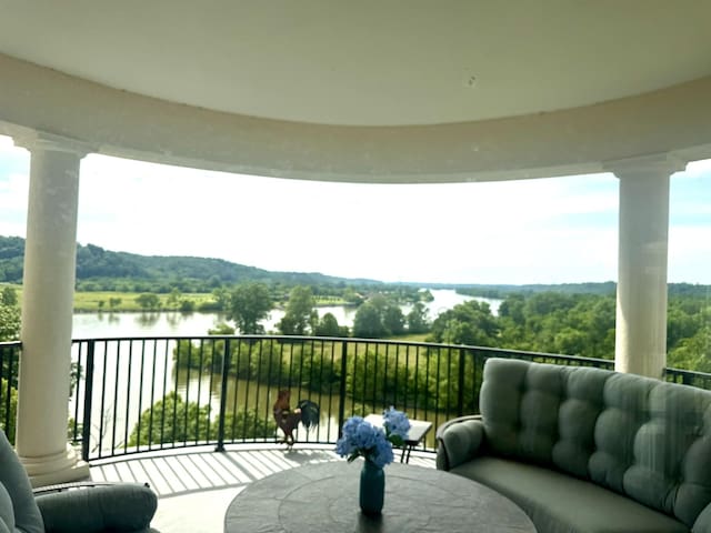 400 Warioto Way Unit 716, Ashland City, TN 37015 - balcony with a water view and an outdoor living space