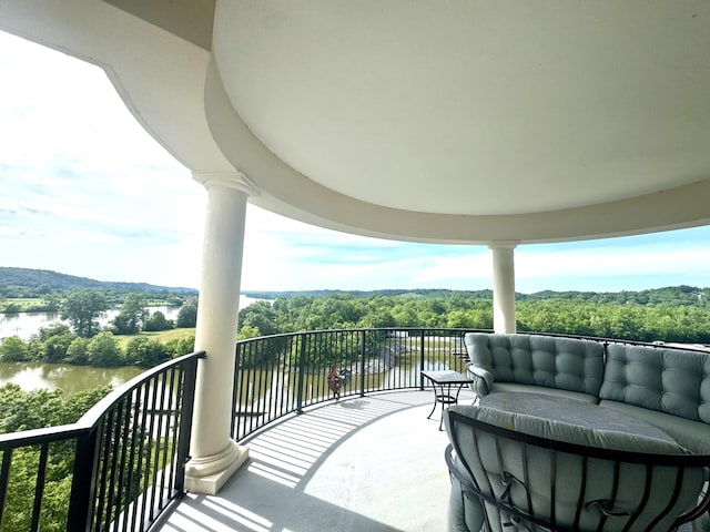 400 Warioto Way Unit 716, Ashland City, TN 37015 - balcony featuring an outdoor hangout area and a water view