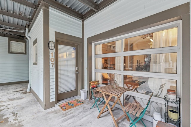 view of sunroom / solarium