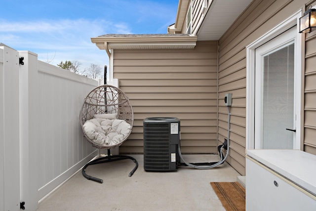 view of patio / terrace with cooling unit