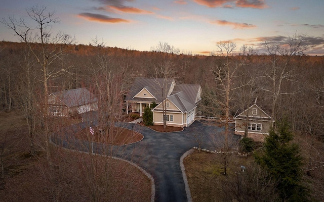126 Stone Bridge Trl W, Dunlap, TN 37327 - aerial view at dusk of a view of trees