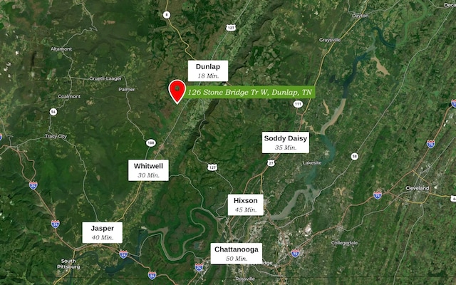 126 Stone Bridge Trl W, Dunlap, TN 37327 - map of property location