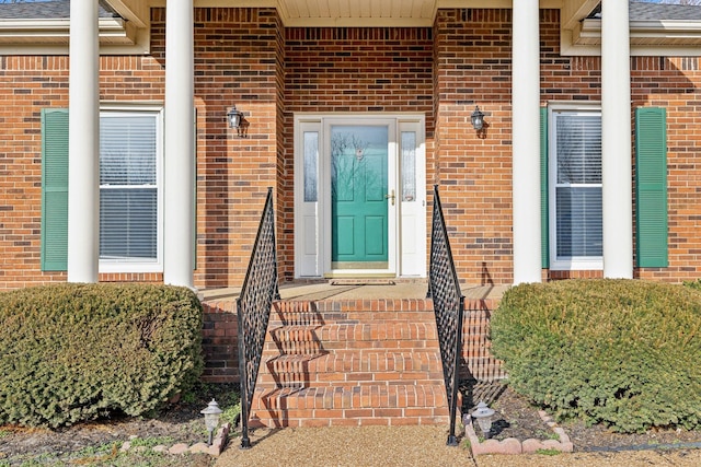 view of exterior entry