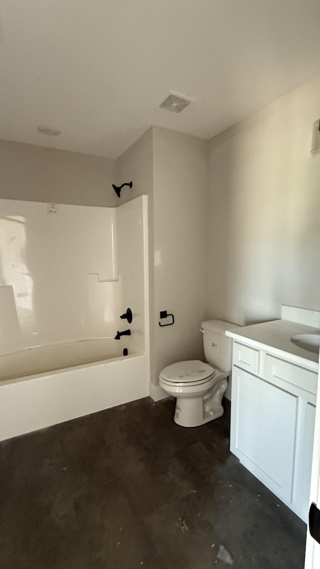 839 Stovers Gln, Murfreesboro, TN 37128 - bathroom featuring vanity, unfinished concrete floors, and washtub / shower combination