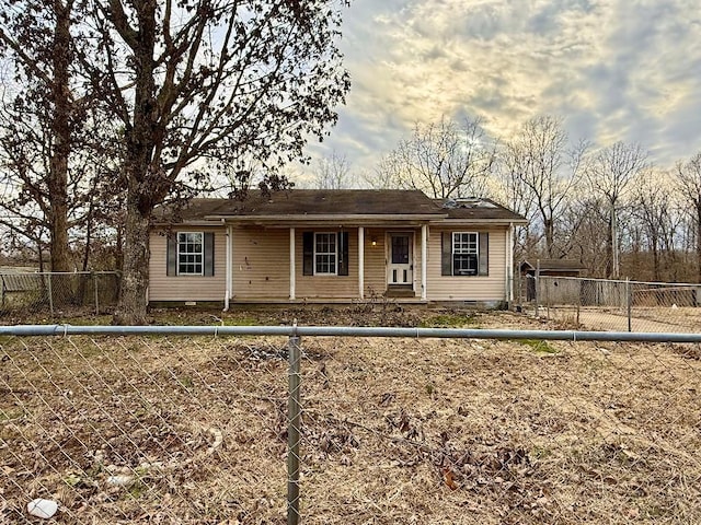 view of front of home