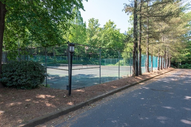 view of sport court