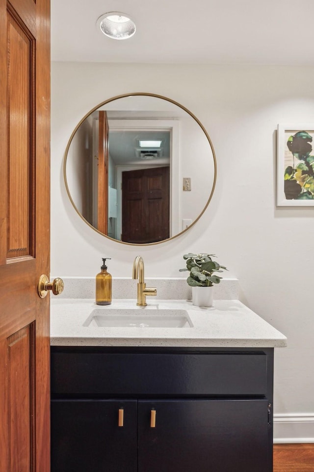 bathroom with vanity