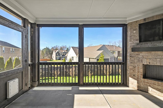 view of sunroom / solarium