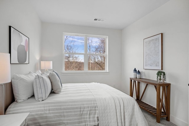 bedroom with carpet floors