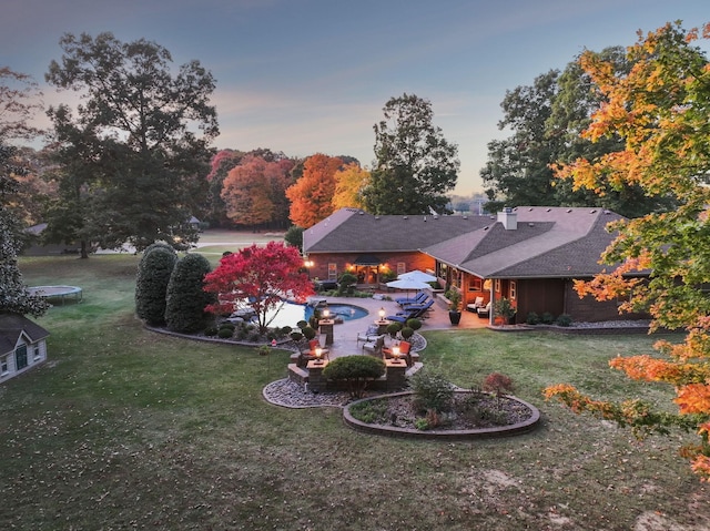 exterior space with a patio