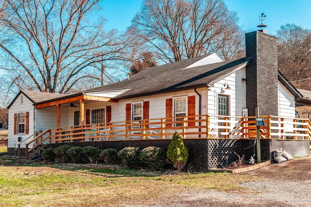 exterior space with a deck