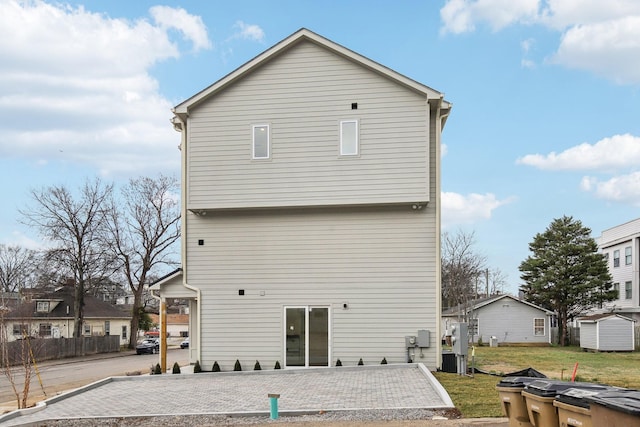 back of house featuring a patio area