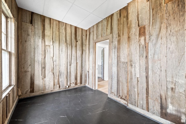 440 N 2nd St, Clarksville, TN 37040 - spare room with wooden walls and a paneled ceiling