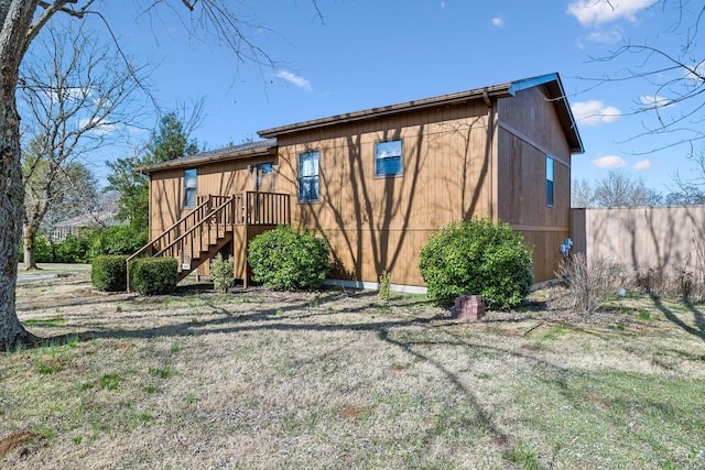 view of rear view of property