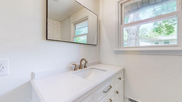 bathroom with vanity