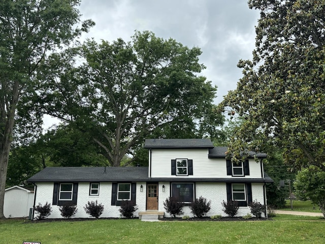 front of property with a front yard