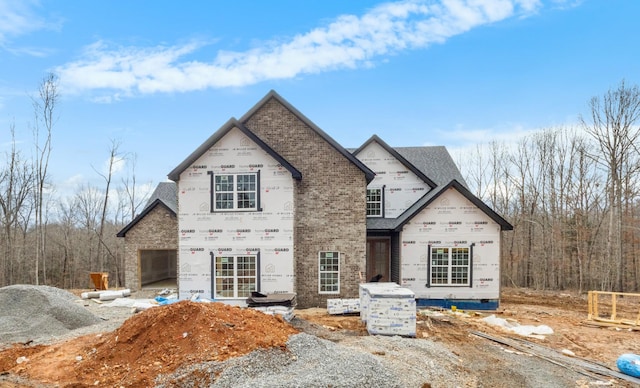 property under construction with a garage