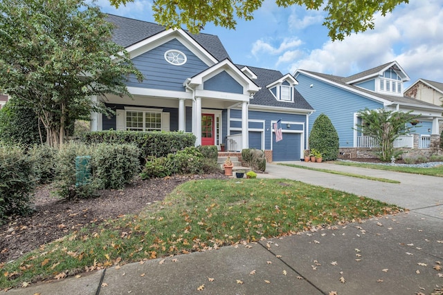 view of front of house featuring covered porch