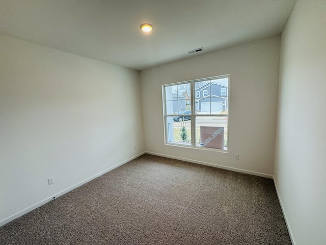 spare room with carpet floors