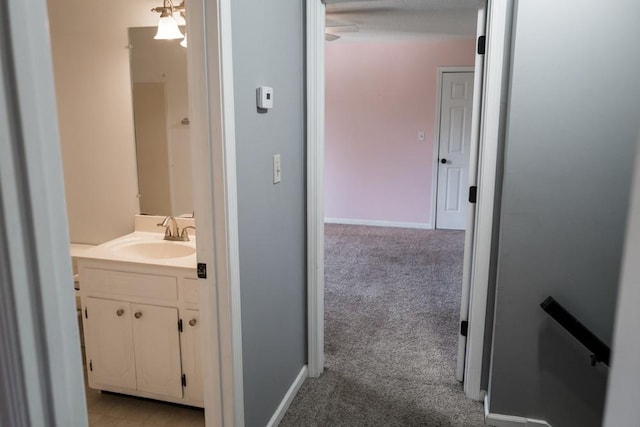 bathroom with vanity