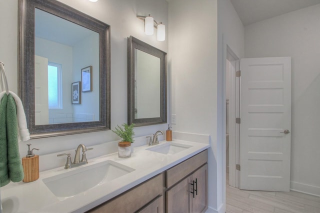 bathroom featuring vanity