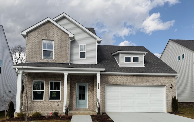 view of front of home featuring a garage