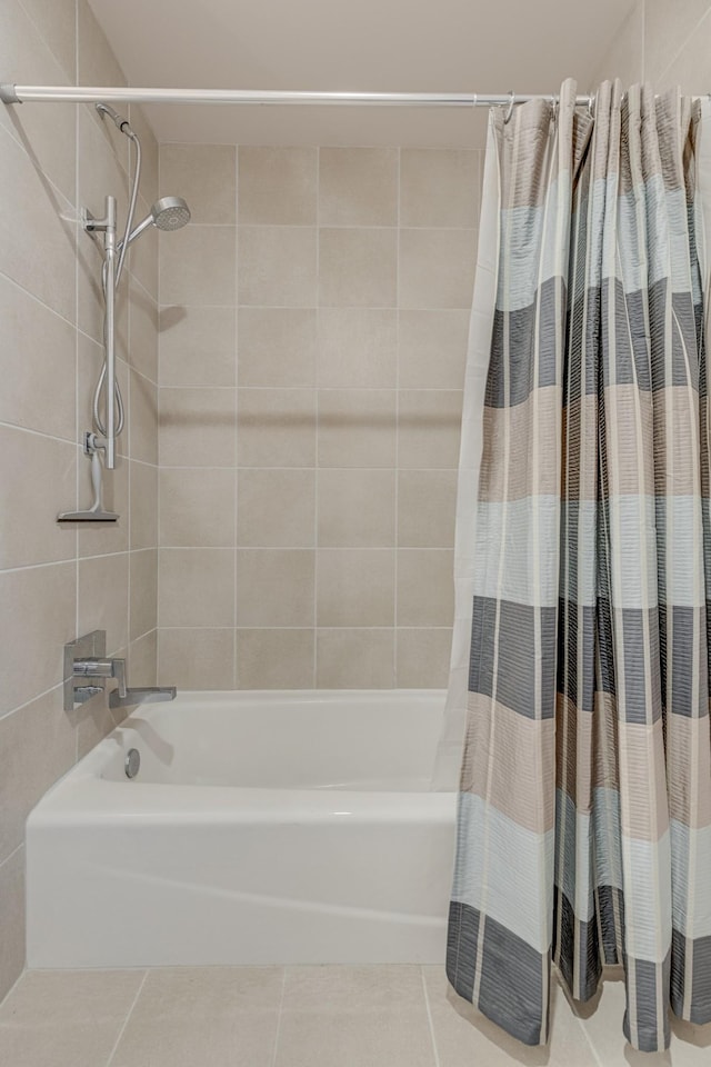 515 Church St Unit 3208, Nashville, TN 37219 - bathroom featuring tile patterned floors and shower / bath combo with shower curtain