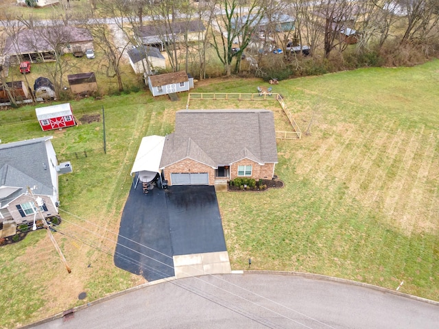 birds eye view of property