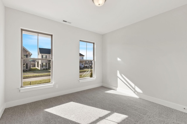 view of carpeted empty room