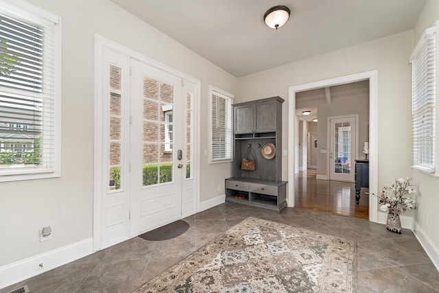 foyer entrance featuring plenty of natural light