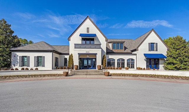 view of front of property featuring french doors