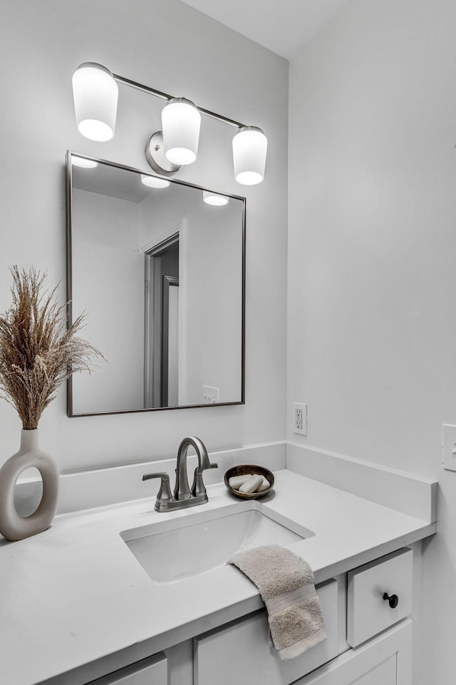 bathroom featuring vanity