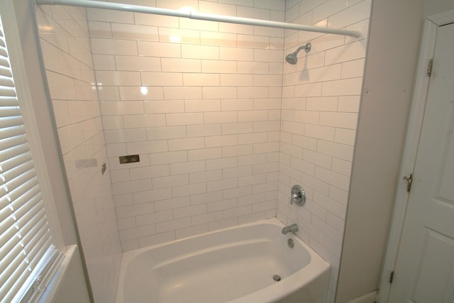 bathroom featuring bathtub / shower combination