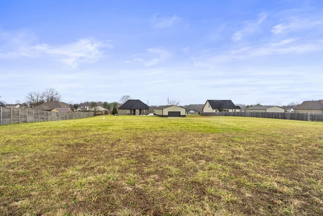 view of yard with a gazebo