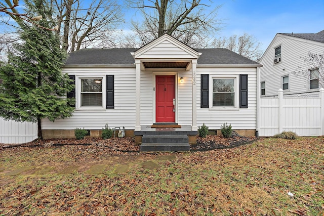 view of bungalow-style house