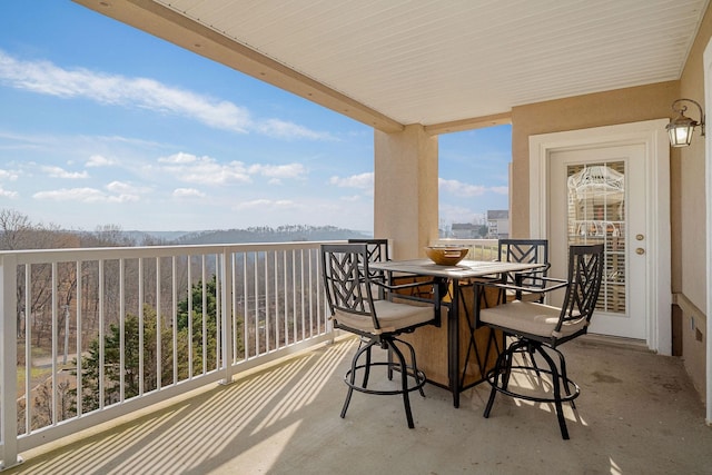 view of balcony