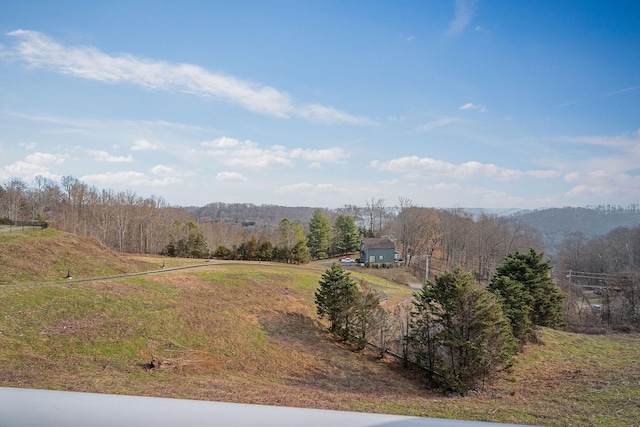 mountain view featuring a rural view