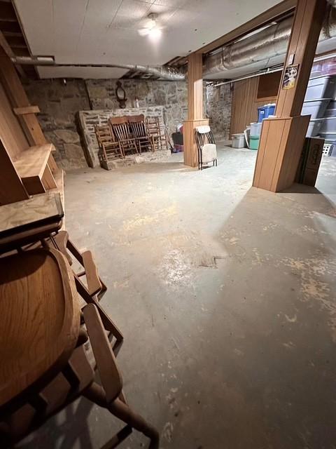 view of basement