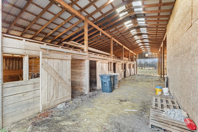 view of horse barn